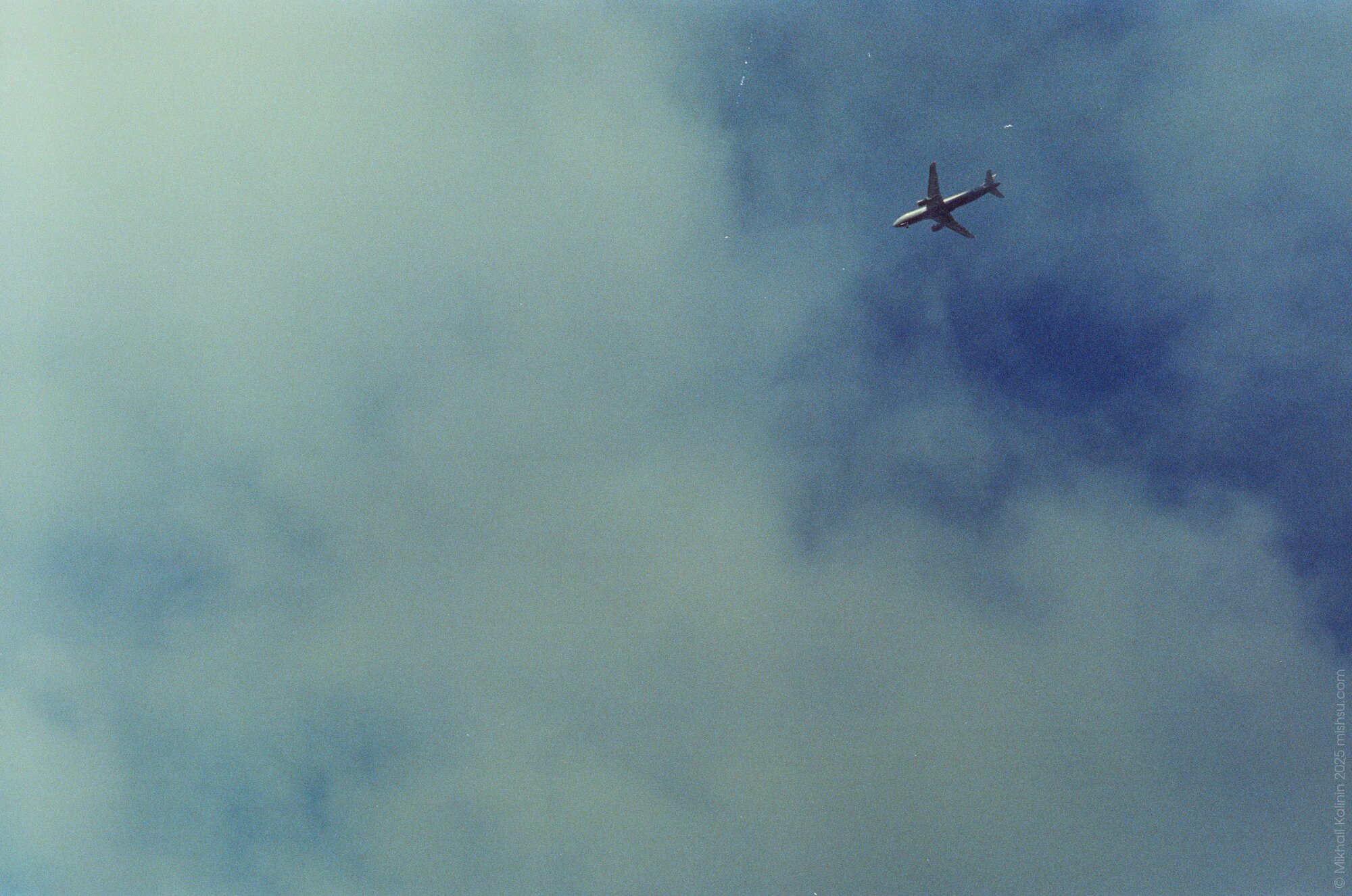 Plane and clouds